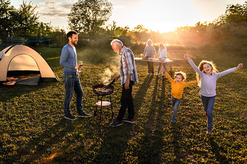 Camping during the Summer Outdoors Knights of Pythias